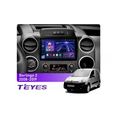 Штатна магнітола Teyes CC3 6+128 Gb 360° Citroen Berlingo 2 B9 2008-2019 9"