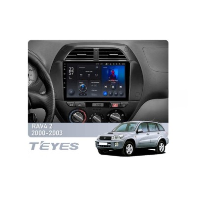 Штатна магнітола Teyes X1 2+32 Gb Wi-Fi Toyota RAV4 2 CA20 CA20W XA20 2000-2003 9"