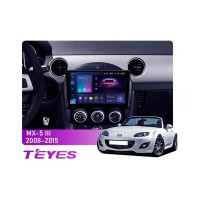 Штатна магнітола Teyes CC3 2k 6+128 Gb 360° Mazda MX-5 3 NC 2008-2015 9"
