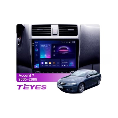 Штатна магнітола Teyes CC3 2k 4+64 Gb Honda Accord 7 CM UC CL 2005-2008 10"