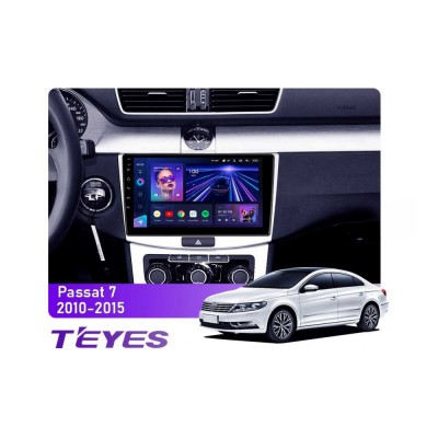 Штатна магнітола Teyes CC3 6+128 Gb Volkswagen Passat 7 B7 2010-2015 10"