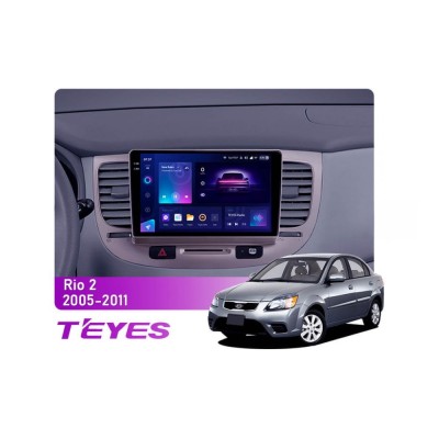 Штатна магнітола Teyes CC3 2k 6+128 Gb Kia Rio 2 2005-2011 9"