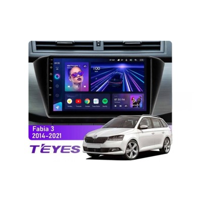Штатна магнітола Teyes CC3 6+128 Gb 360° Skoda Fabia 3 2014-2021 9"