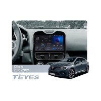 Штатна магнітола Teyes X1 2+32 Gb Wi-Fi Renault Clio 4 BH98 KH98 2016-2019 10"