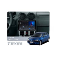 Штатна магнітола Teyes X1 2+32 Gb Wi-Fi Renault Logan 1 2004-2009 9"