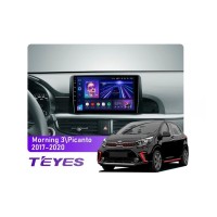 Штатна магнітола Teyes CC3 4+64 Gb Kia Morning 3Picanto (1 Din) 2017-2020 9"
