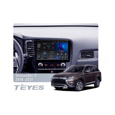 Штатна магнітола Teyes X1 2+32 Gb Wi-Fi Mitsubishi Outlander 3 GF0W GF0W GG0W 2018-2021 (A) 10"