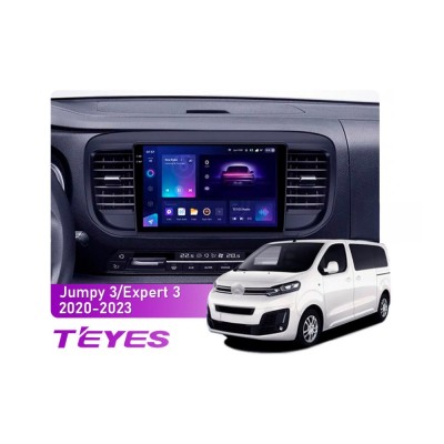 Штатна магнітола Teyes CC3 2k 6+128 Gb Citroen Jumpy 3/SpaceTourer 1, Peugeot Expert 3 2016-2021 9"
