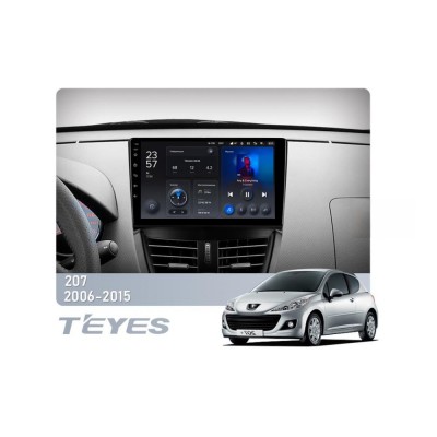 Штатна магнітола Teyes X1 2+32 Gb Wi-Fi Peugeot 207 2006-2015 9"