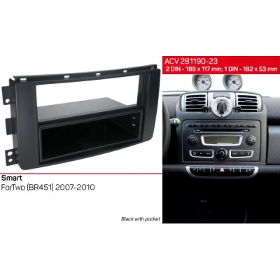 Перехідна рамка ACV Smart ForTwo (281190-23)
