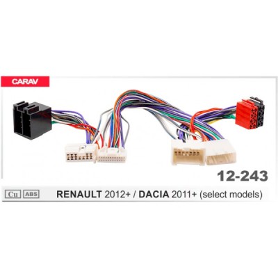 Перехідник для магнітол Dacia, Renault, Opel Carav 12-243
