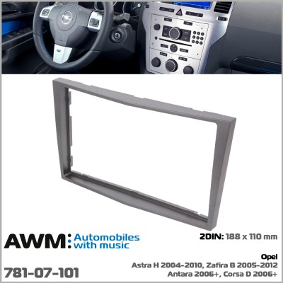 Перехідна рамка AWM Opel Astra, Antara, Corsa, Zafira (781-07-101)