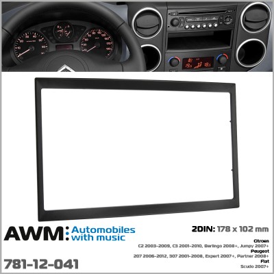 Перехідна рамка AWM Peugeot, Citroen, Fiat (781-12-041)