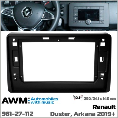 Перехідна рамка Renault Duster, Arkana AWM (981-27-112)