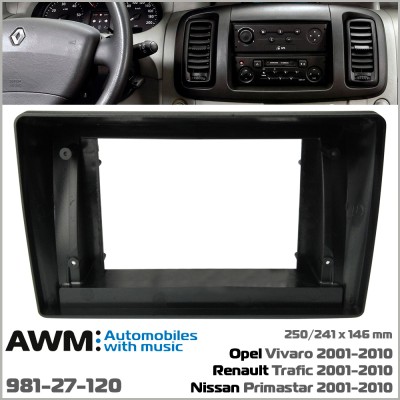 Перехідна рамка Renault Trafic, Opel Vivaro, Nissan Primastar AWM 981-27-120