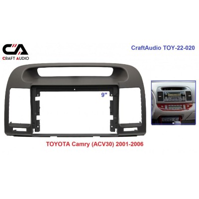 Рамка переходная CraftAudio TOY-22-020 TOYOTA Camry (ACV30) 2001-2006