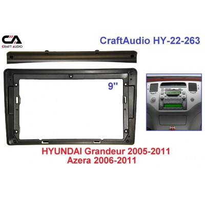 Рамка переходная CraftAudio HY-22-263 HYUNDAI Grandeur 05-11 / Azera 06 -11 9"