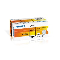 Комплект галогенових ламп Philips R10W, 10шт/картон 12814CP