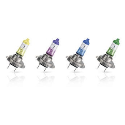 Лампа галогенная Philips H4 ColorVision Purple, 2шт/блистер 12342CVPPS2