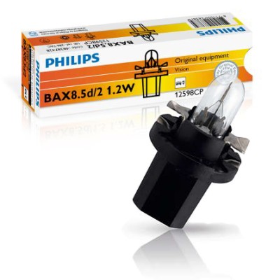 Галогенная лампа ук. PHILIPS 12598CP 1,2W 12V BAX 8,5d/2 Black
