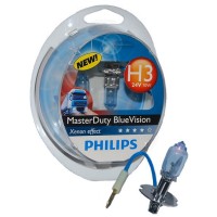 Галогенная лампа PHILIPS 13336MDBVS2 H3 70W 24V PK22s MasterDuty BlueVision