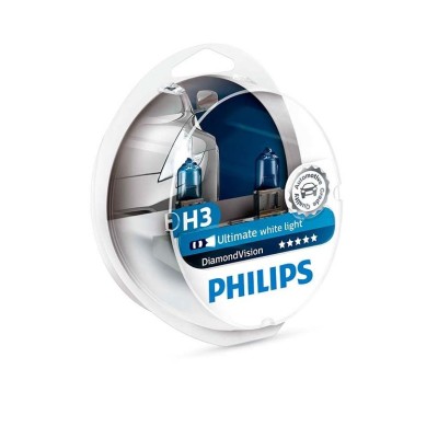 Галогенная лампа PHILIPS 12336DVS2 H3 55W 12V PK22s DiamondVision комплект 2шт