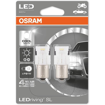 LED лампа OSRAM 7458CW P21W 12V BA15s 6000K Standart Premium 2pcs. blister