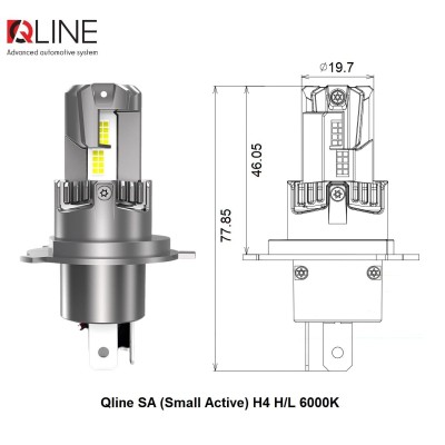 Комплект світлодіодних ламп Qline SA (Small Active) H4 H/L 6000K (2шт)
