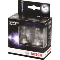 Комплект галогеновых ламп BOSCH Gigalight Plus 120% H7 55W 12V PX26d (1987301107) 2шт./бокс