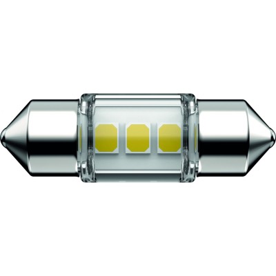 Світлодіодна лампа PHILIPS 11860WU70X1 C5W LED Ultinon Pro7000 Festoon SV8.5 WHITE 4000K 30mm 12V (1 шт)