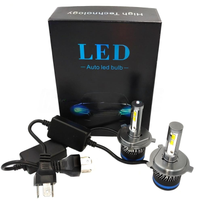 Комплект світлодіодних ламп HeadLight RT19 H4 (P43t) 55W 9-32V 6000K 8000Lm CSP 12/24V