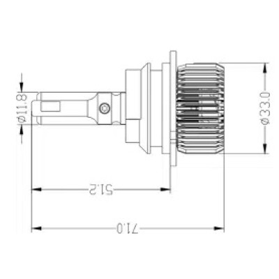 9004 (5000К) Prime-X R Pro комплект світлодіодних ламп (2 шт.)