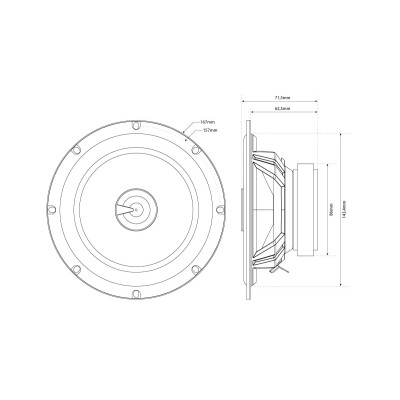 Коаксіальна акустична система MTX TX265C