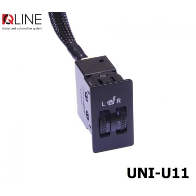 Подогрев сидений QLine Fiber UNI-U11 (2 сидения)
