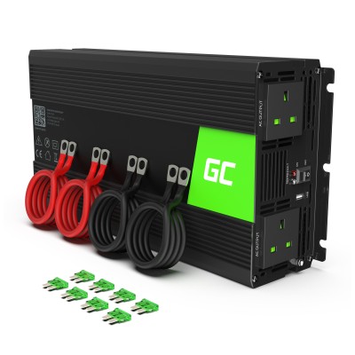 Преобразователь напряжения Green Cell INV10UK 12V to 230V 2000W/4000W модифицированный синус