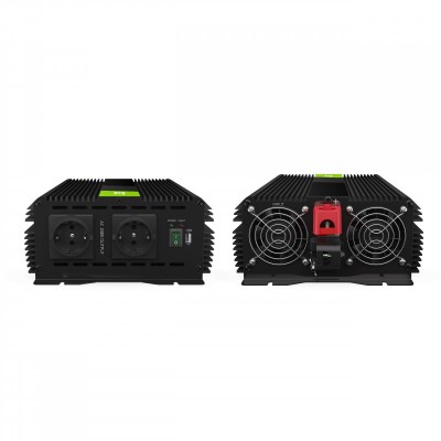 Преобразователь напряжения Green Cell 12V to 230V 3000W/6000W с USB