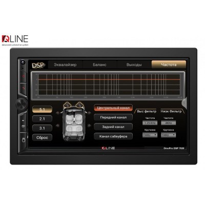 Мультимедиа 2-DIN Qline DinoPro DSP 7020 Android 10 2/32