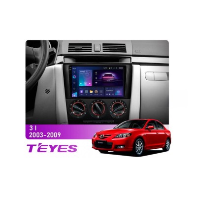 Штатна магнітола Teyes CC3 2k 3+32 Gb Mazda 3 1 BK 2003-2009 9"