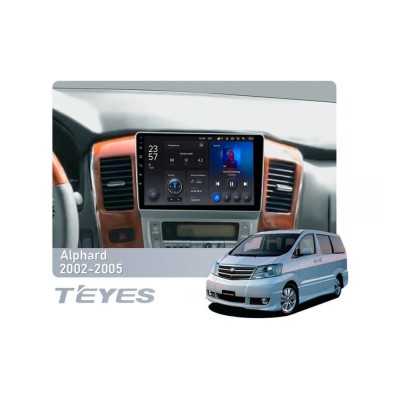 Штатна магнітола Teyes X1 2+32 Gb Wi-Fi Toyota Alphard 1 H10 2002-2005 (F1) 9"