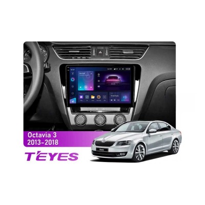 Штатна магнітола Teyes CC3 2k 4+64 Gb Skoda Octavia 3 A7 2013-2018 (B) 10"