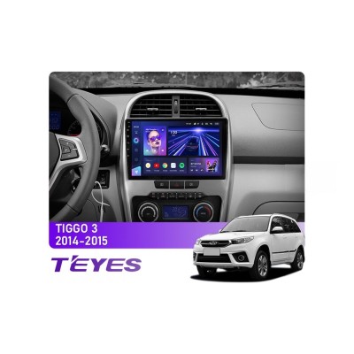 Штатна магнітола Teyes CC3 6+128 Gb Chery Tiggo 3 2014-2015 10"