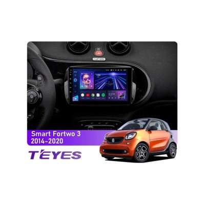 Штатна магнітола Teyes CC3 4+64 Gb Mercedes-Benz Smart Fortwo 3 C453 A453 W453 2014-2020 9"