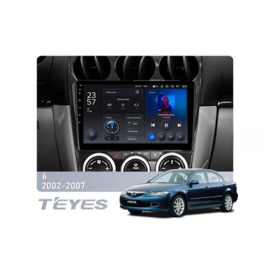Штатна магнітола Teyes X1 2+32 Gb Mazda 6 GG 2002-2007 9"