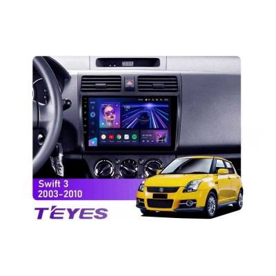 Штатна магнітола Teyes CC3 6+128 Gb Suzuki Swift 3 2003-2010 10"