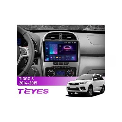 Штатна магнітола Teyes CC3 2k 6+128 Gb 360° Chery Tiggo 3 2014-2015 10"