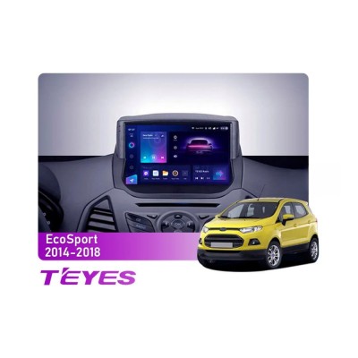 Штатна магнітола Teyes CC3 2k 6+128 Gb Ford EcoSport 2014-2018 9"