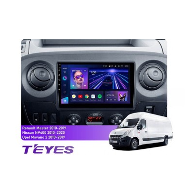 Штатна магнітола Teyes CC3 4+64 Gb для Renault Master 2010-2019 / Nissan NV400 2010-2020 / Opel Movano 2 2010-2019 (F2) 10"