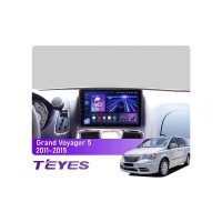 Штатна магнітола Teyes CC3 6+128 Gb 360° Chrysler Grand Voyager 5 2011-2015 9"