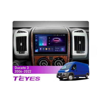 Штатна магнітола Teyes CC3 2k 3+32 Gb Fiat Ducato 3 2006-2022 9"
