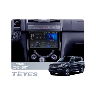 Штатна магнітола Teyes X1 2+32 Gb Wi-Fi SsangYong Rexton Y290 3 2012-2017 9"